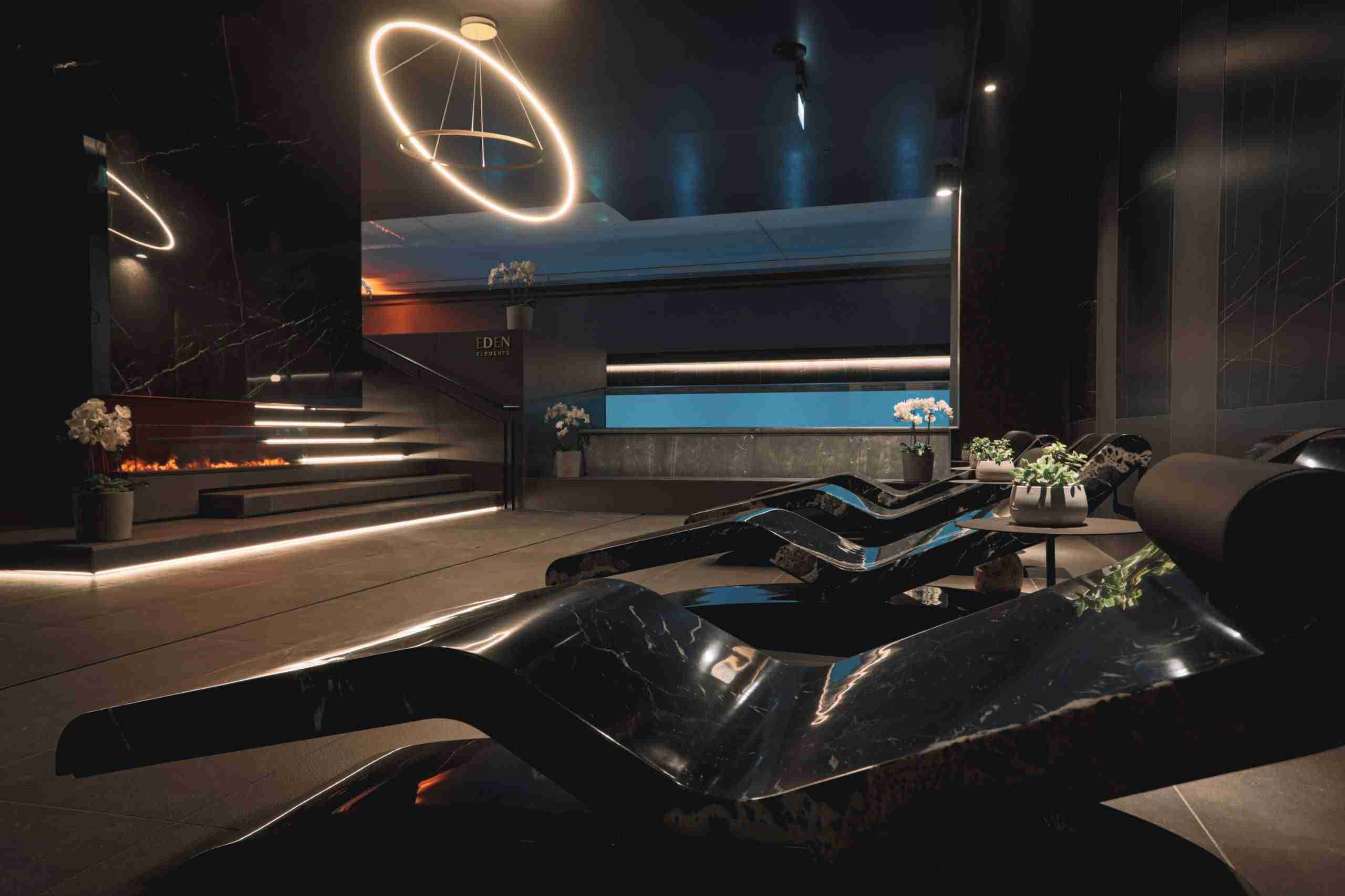 Cleopatra Classico In Black Marble — A Luxury Spa Lounge Experience In Dublin.