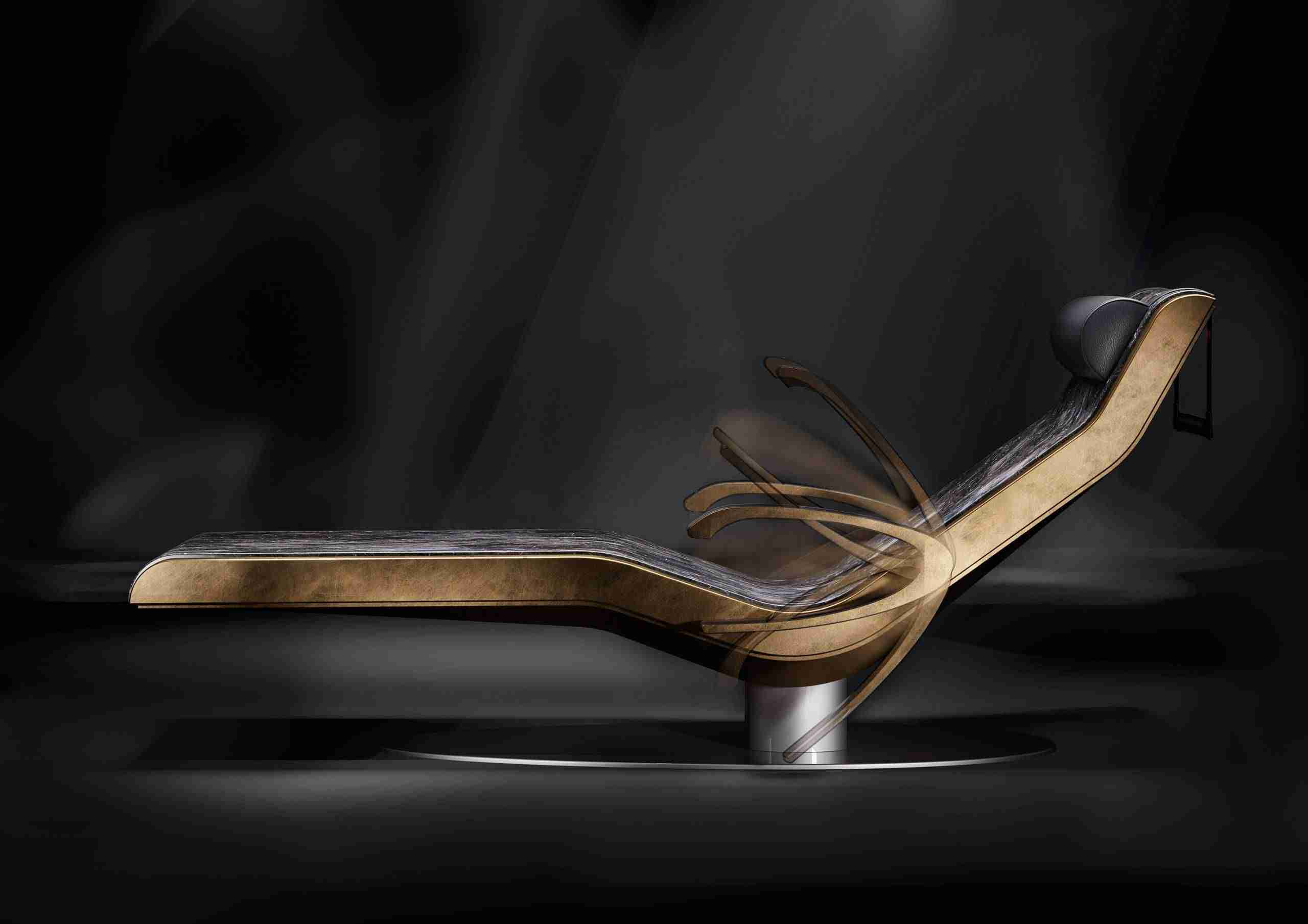 Caesar Side Angle — Full Armrest Adjustment Range For Personalised Support While Reading Or Meditating.