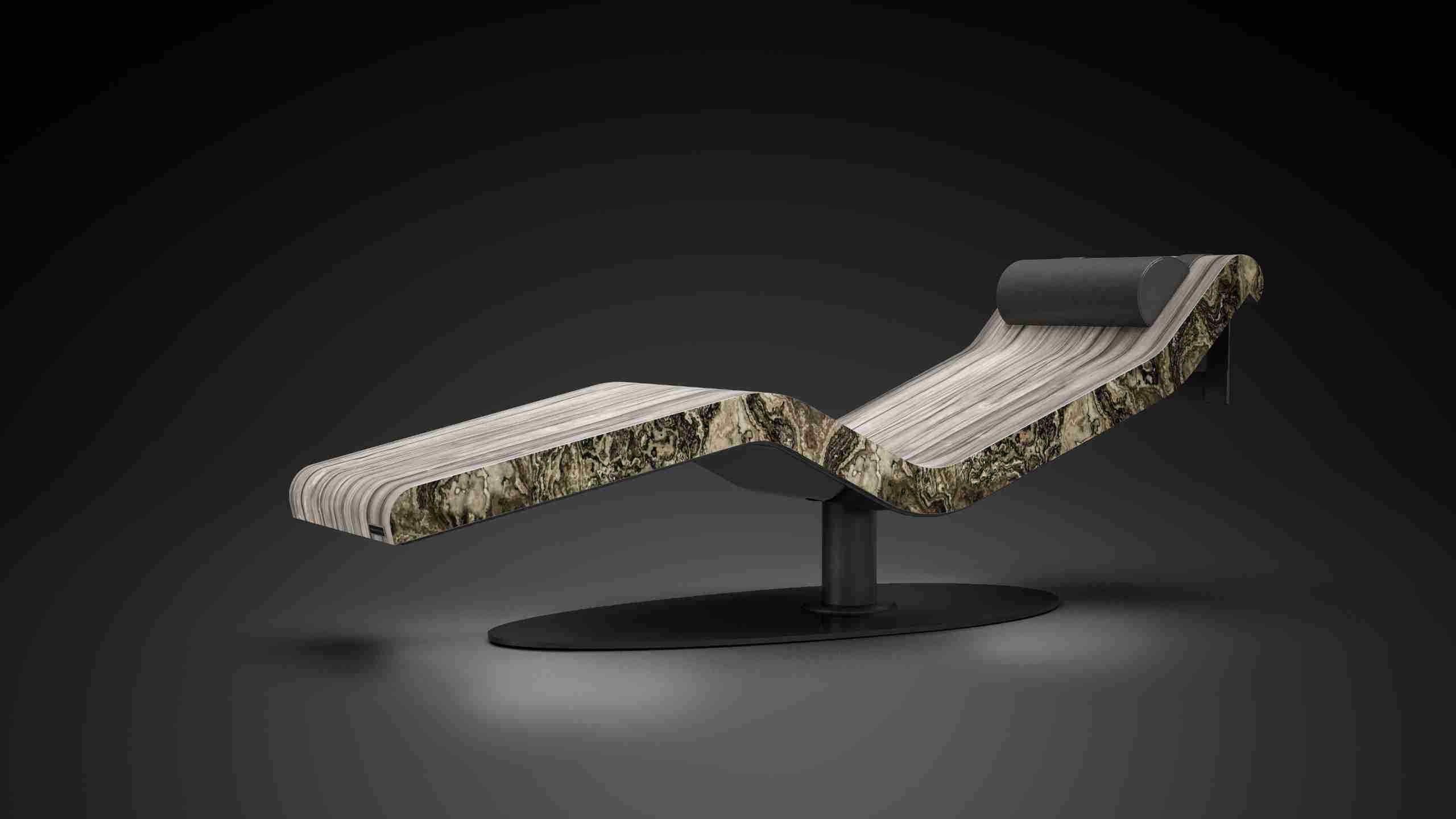 Cleopatra Poolbase heated lounger for luxury pools and spa environments