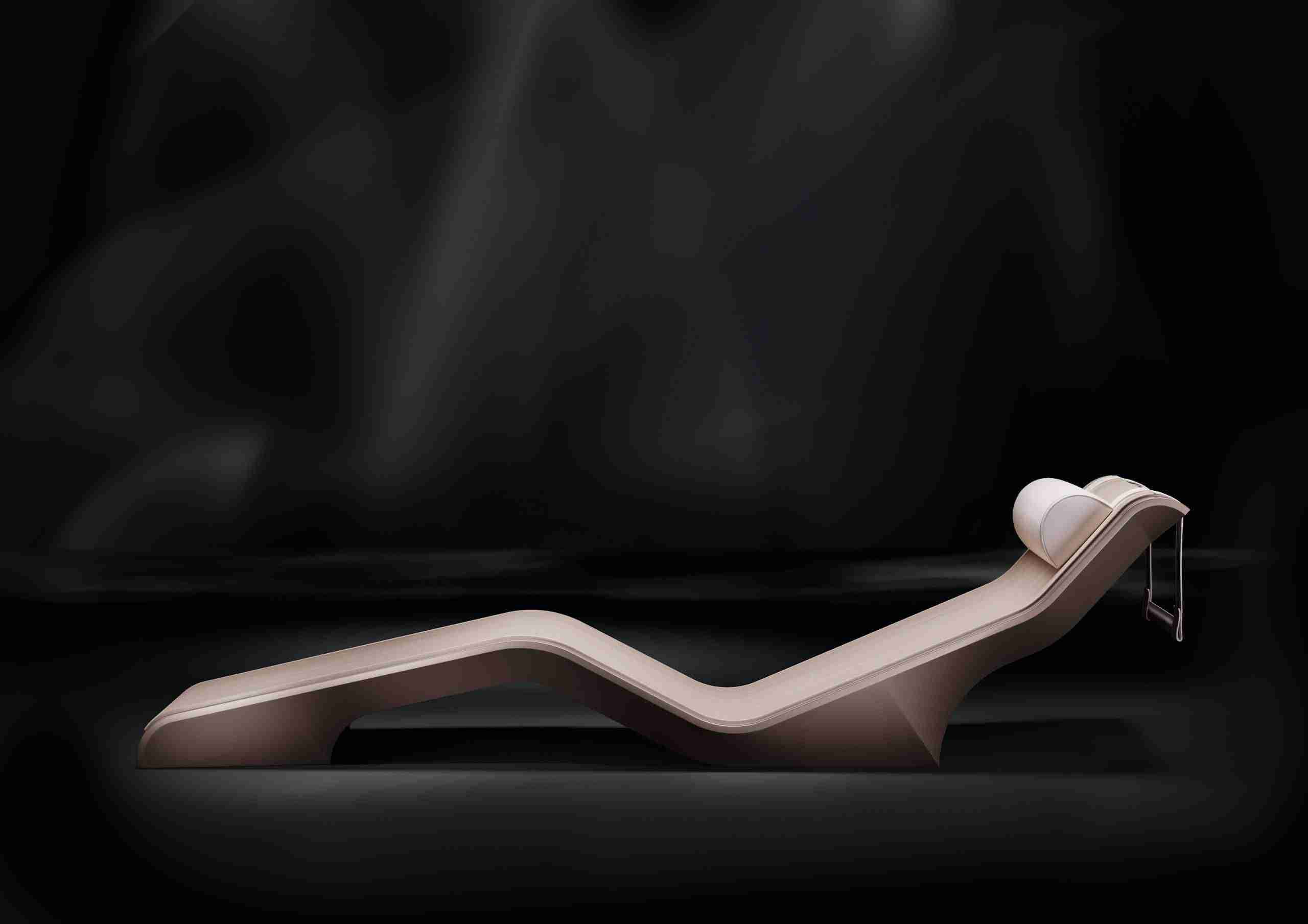 Diva Basico Ergonomic Silhouette — Infrared Heated Loungers For Wellness And Relaxation, Handcrafted Marble By Fabio Alemanno Design.