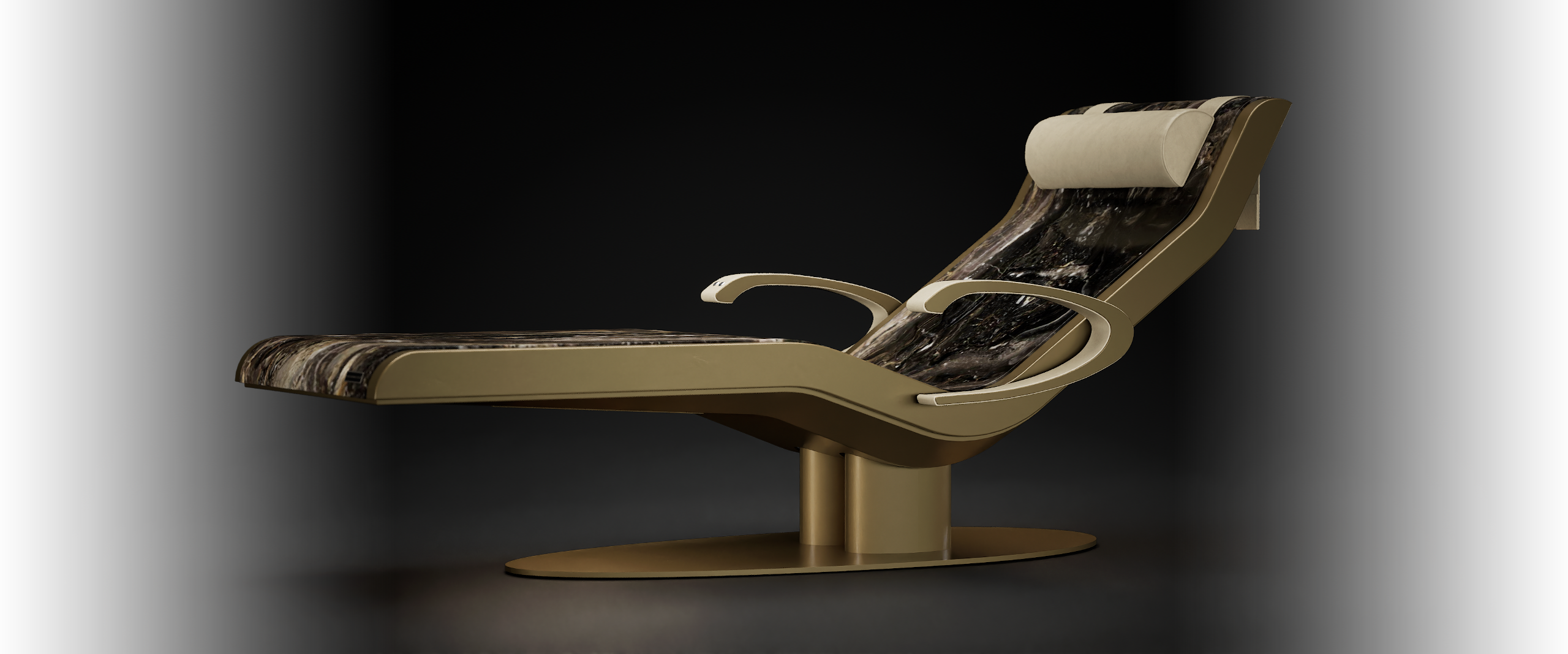 Caesar Heated Marble Wellness Lounger
