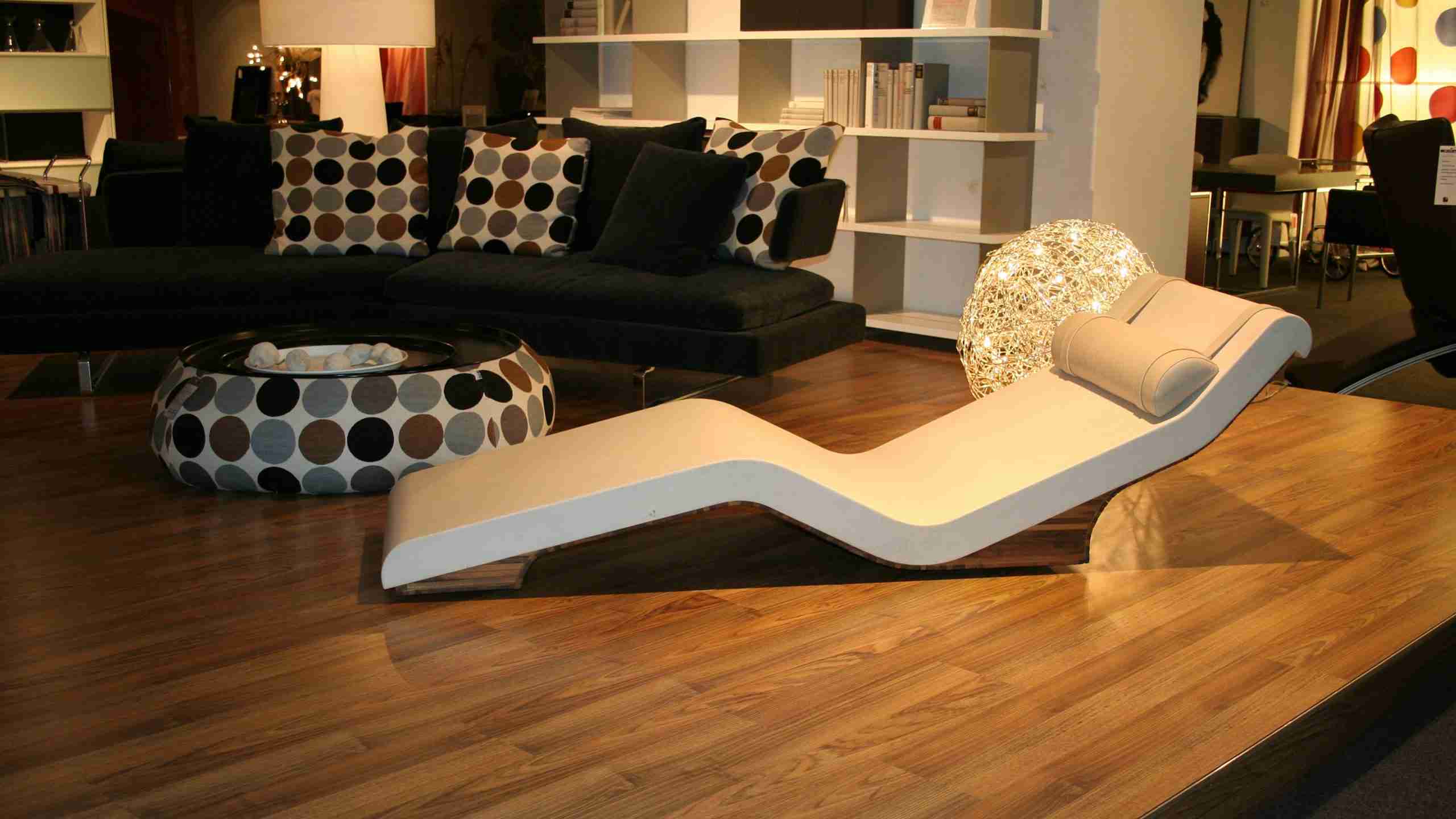 Cleopatra Basico Heated Marble Lounger — Private Client Living Area Installation For Elegant Everyday Relaxation.