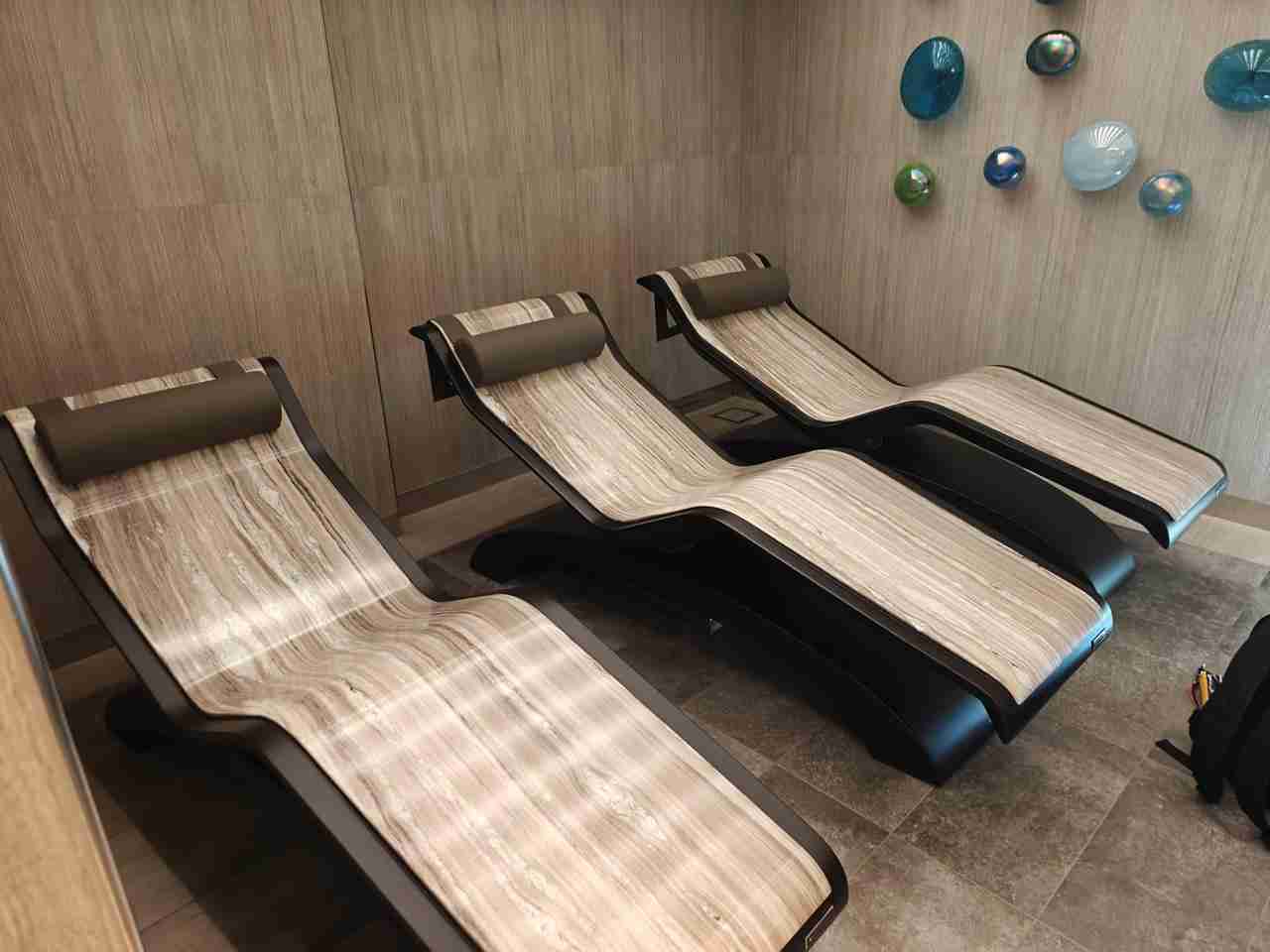 Diva Classico Heated Marble Lounge Chair — Explora Ii Msc Cruises Spa With Marine-Grade Elegance And Infrared Relaxation.
