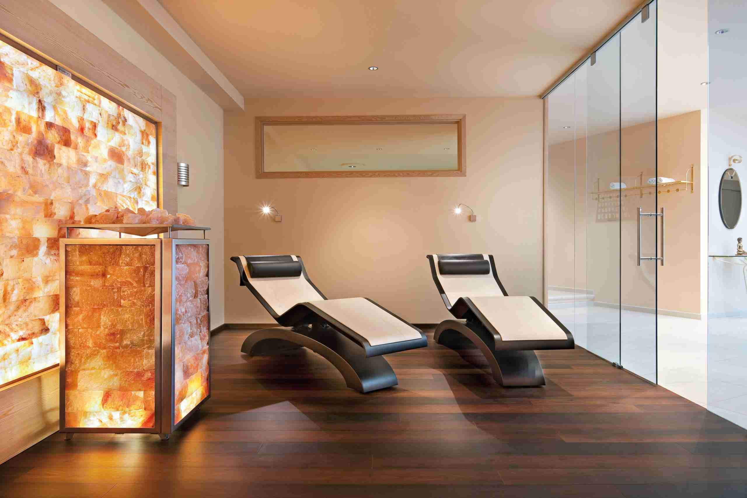 Luxury Spa Furniture Detail Showcasing A Diva Classico Infrared Heated Marble Lounger With Refined Finish