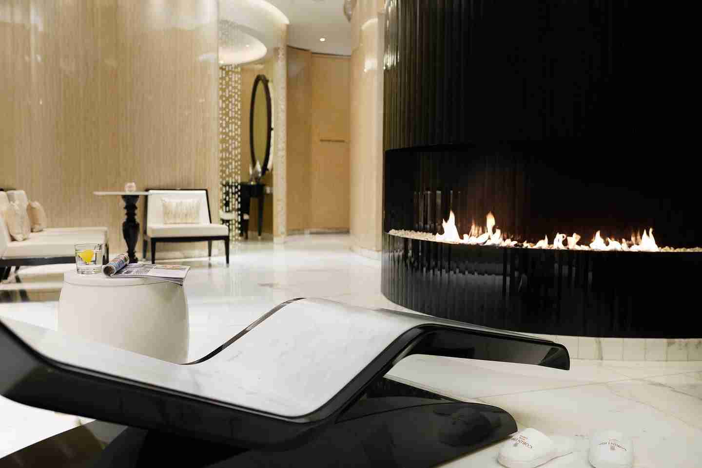 Luxury Spa Furniture Featuring A Diva Moderno Infrared Heated Lounger At A Corinthia Hotels London Spa