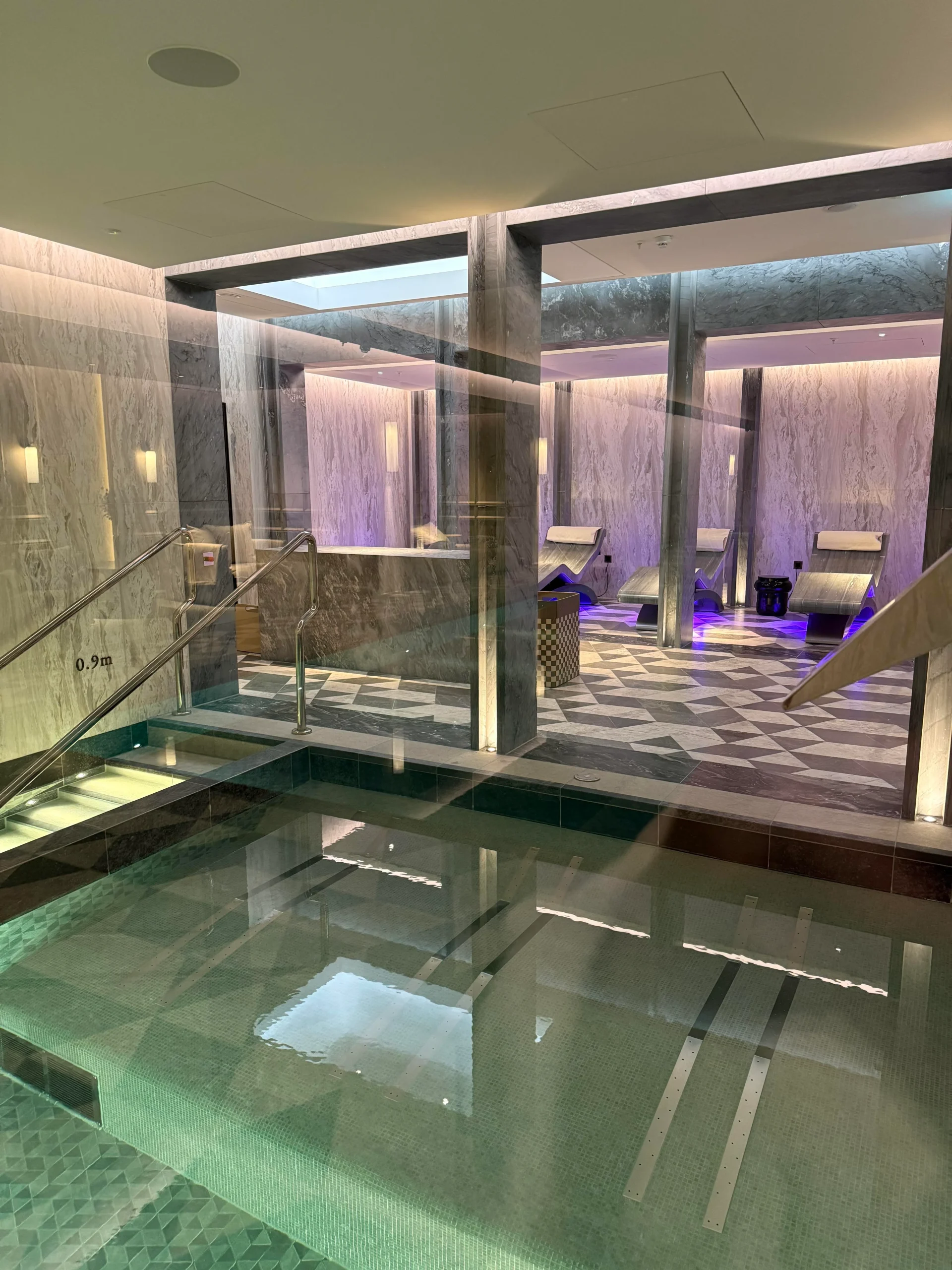 Cleopatra Classico Heated Marble Loungers At Rosewood London — Tranquil Spa Ambience In The Chancery Area.