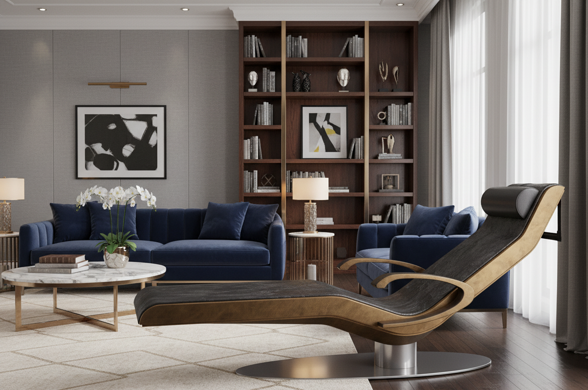 Bespoke Wellness Furniture Concept For Luxury Interiors, Sculptural Heated Loungers Designed For Interior Designers