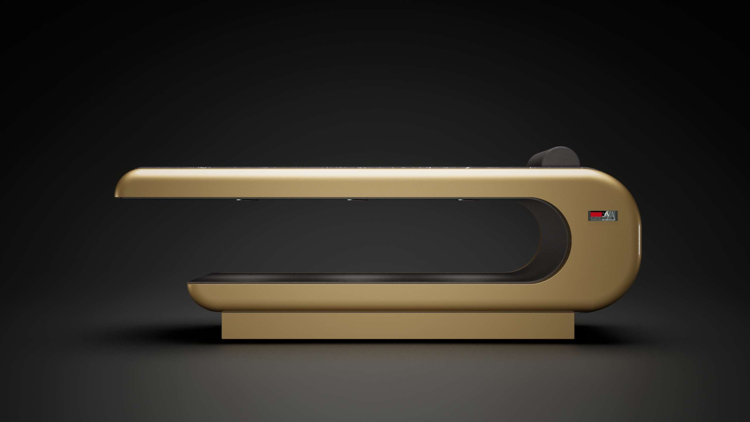 Heated hammam table — Square Hammam Table luxury spa table for heated rituals, wellness and massage treatments