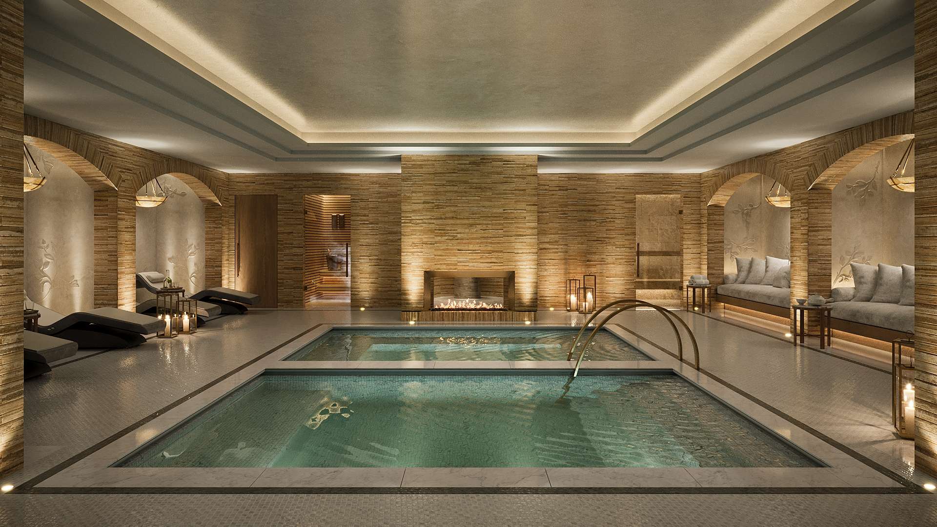 Luxury Spa And Wellness Space At Corinthia Rome With A Thermal Spa Atmosphere