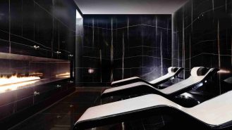 Cleopatra heated loungers at ESPA Life at Corinthia